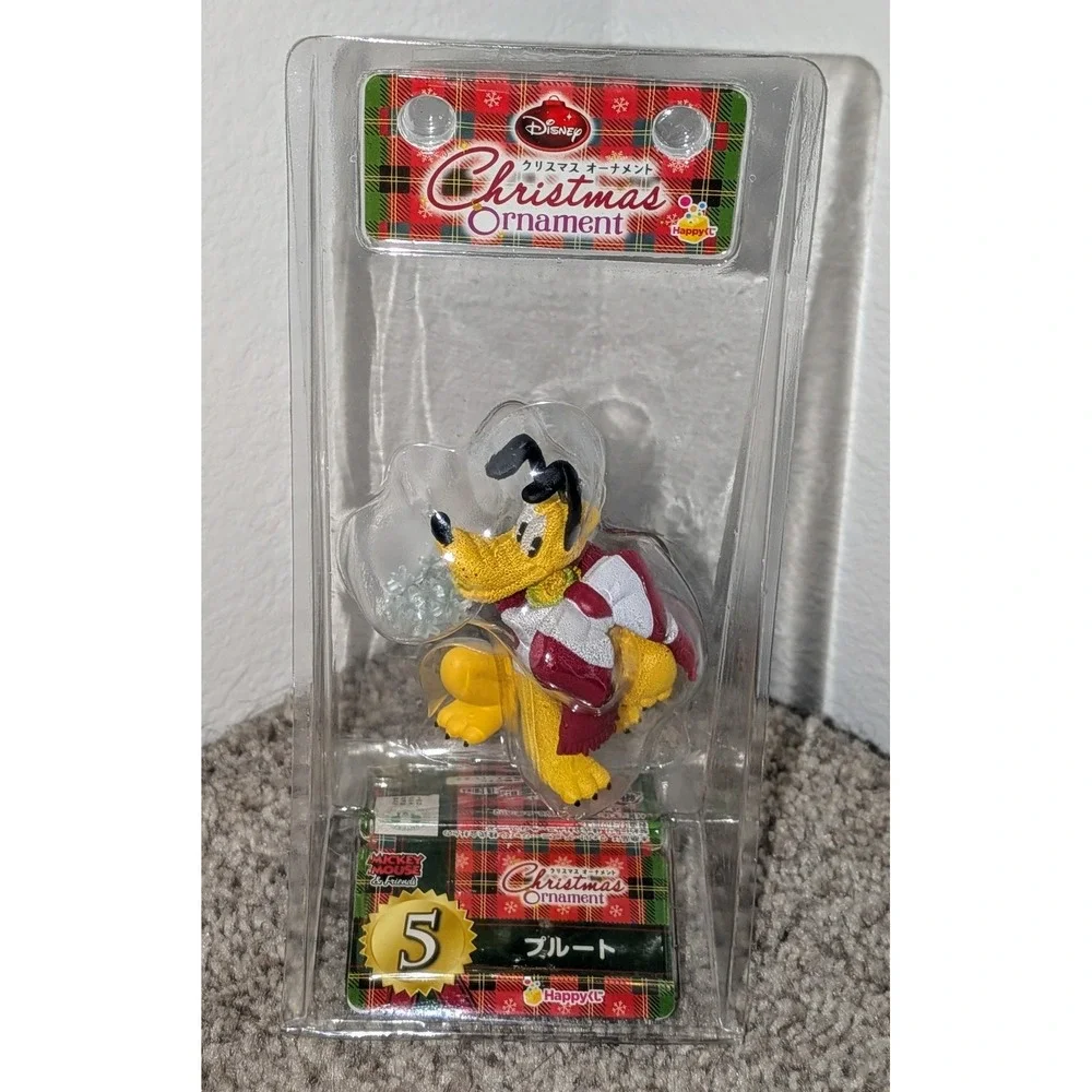 Disney Christmas Ornament 2014 Pluto Japan Festive Scarf Holiday Collection New